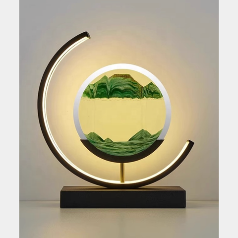 LED Lamp with Moving Sand
