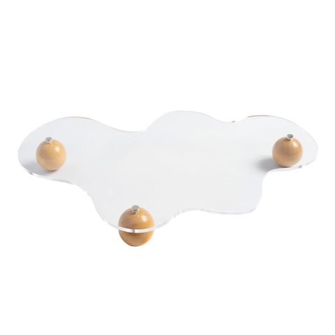 Lucite Cloud Tray Mishloach Manos