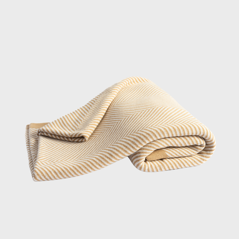 Cotton Herringbone Throw Mishloach Manos