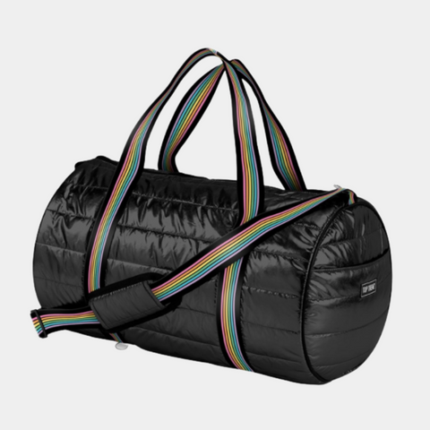 Puffer Metallic Duffel Bag