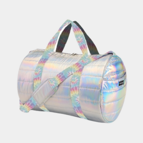 Puffer Metallic Duffel Bag